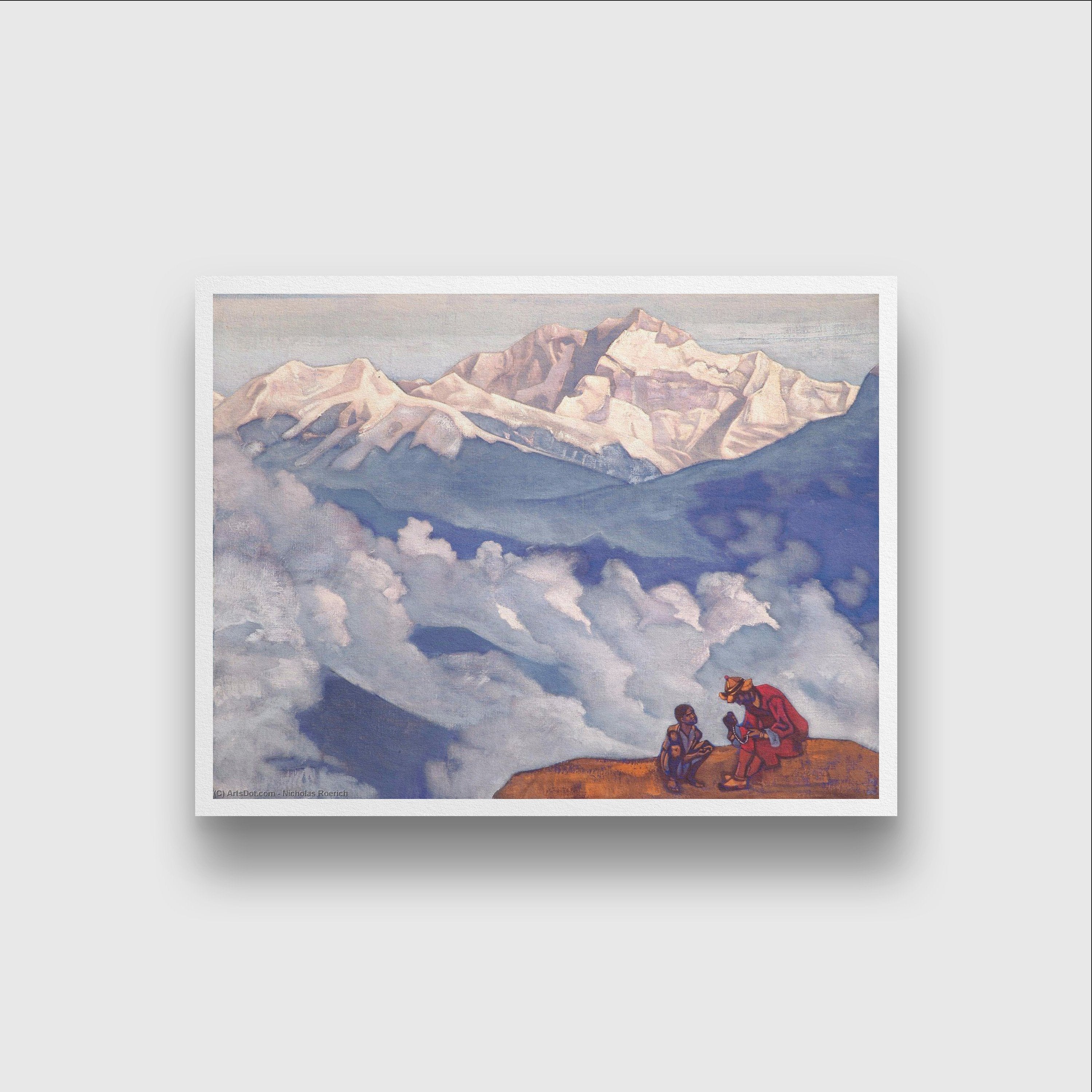 Pearl of searching Painting - Meri Deewar 4 : 3 Horizontal Premium Wall Art Canvas by MeriDeewar