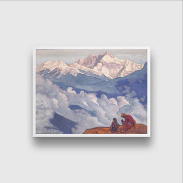 Pearl of searching Painting - Meri Deewar 4 : 3 Horizontal Premium Wall Art Canvas by MeriDeewar