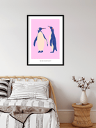 Penguins Painting 3 : 4.2 Vertical Premium Wall Art Canvas by MeriDeewar