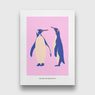 Penguins Painting 3 : 4.2 Vertical Premium Wall Art Canvas by MeriDeewar