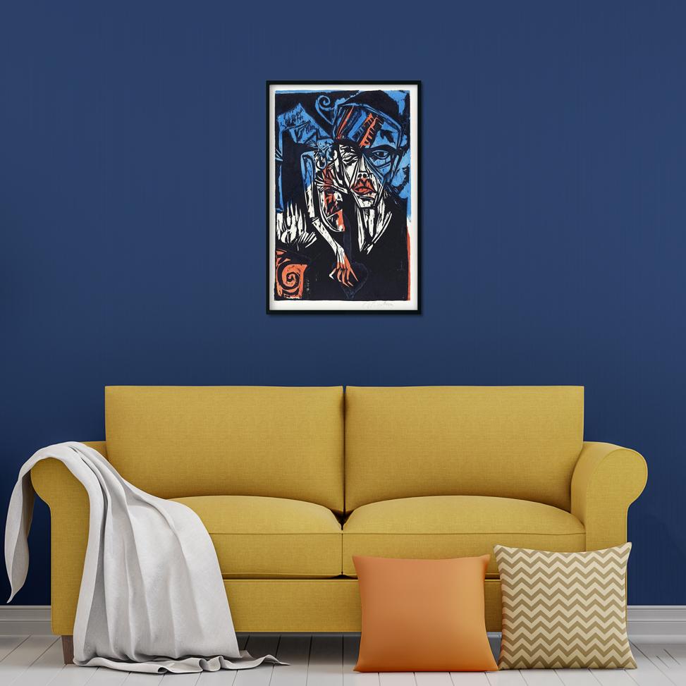 Peter Schlemihl's Wondrous Story Battles the Agonies of Love Painting - MeriDeewar 2 : 3 Vertical Premium Wall Art Canvas by MeriDeewar