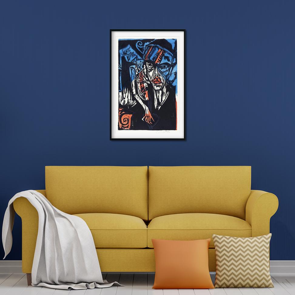 Peter Schlemihl's Wondrous Story Battles the Agonies of Love Painting - MeriDeewar 2 : 3 Vertical Premium Wall Art Canvas by MeriDeewar