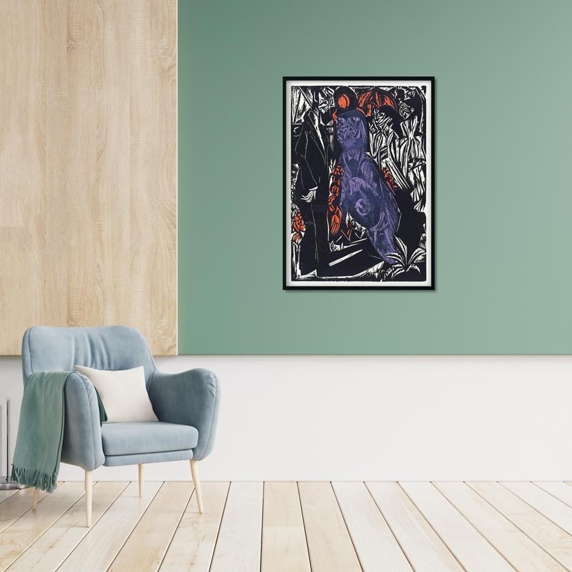 Peter Schlemihl's Wondrous Story- The Sale of His Shadow Painting - MeriDeewar 2 : 3 Vertical Premium Wall Art Canvas by MeriDeewar