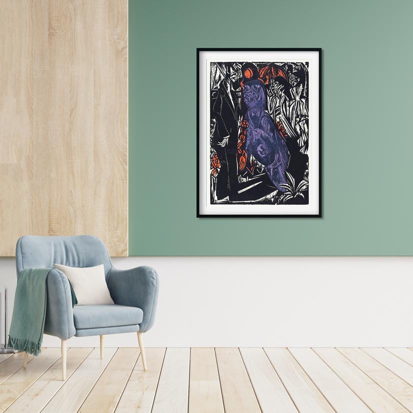 Peter Schlemihl's Wondrous Story- The Sale of His Shadow Painting - MeriDeewar 2 : 3 Vertical Premium Wall Art Canvas by MeriDeewar