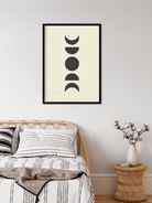 Phase of the Moon Painting 4 :5 Vertical Premium Wall Art Canvas by MeriDeewar