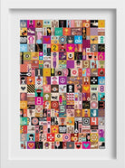 Picasso Style Art Collage Artwork Painting - Meri Deewar 2 : 3 Vertical Premium Wall Art Canvas by MeriDeewar