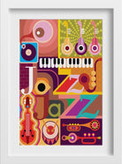 Picasso Style Jazz Concert Artwork Painting - Meri Deewar 2 : 3 Vertical Premium Wall Art Canvas by MeriDeewar