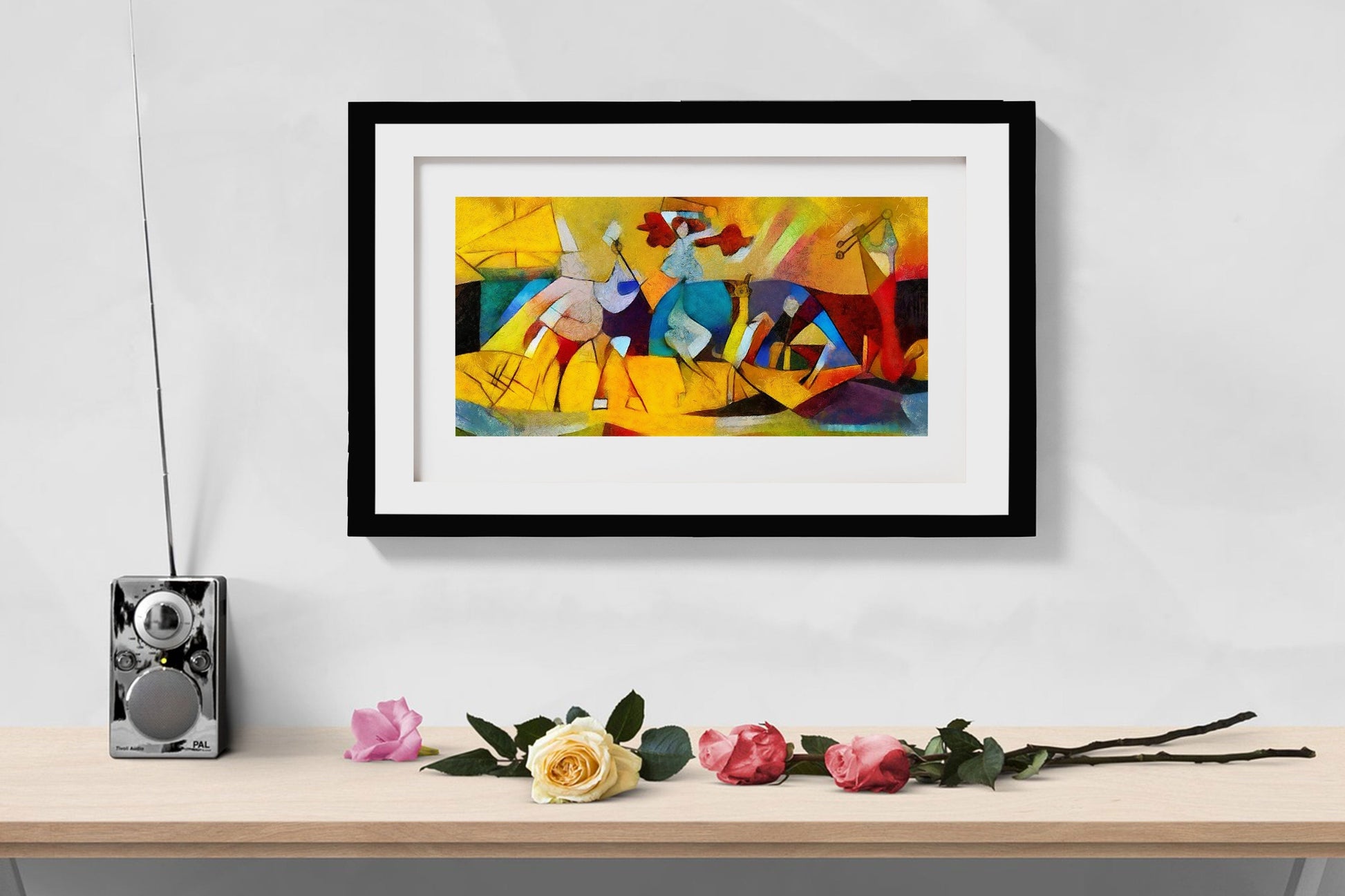 Picasso Style Oil Painting - Meri Deewar 2 : 1 Horizontal Premium Wall Art Canvas by MeriDeewar