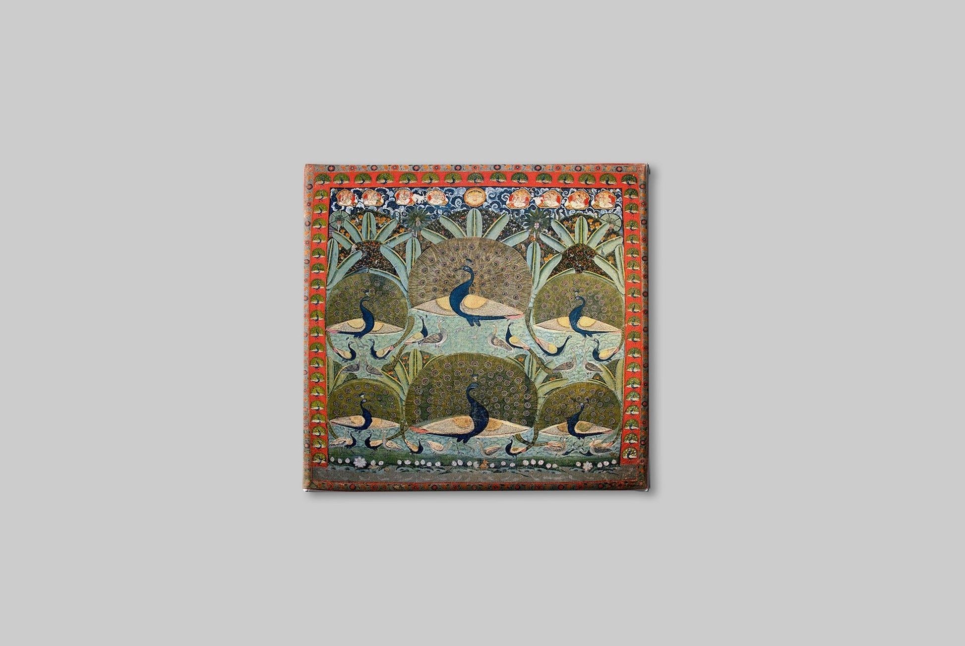 Pichvai for Morakuti Painting - Meri Deewar 1 : 1 Square Premium Wall Art Canvas by MeriDeewar