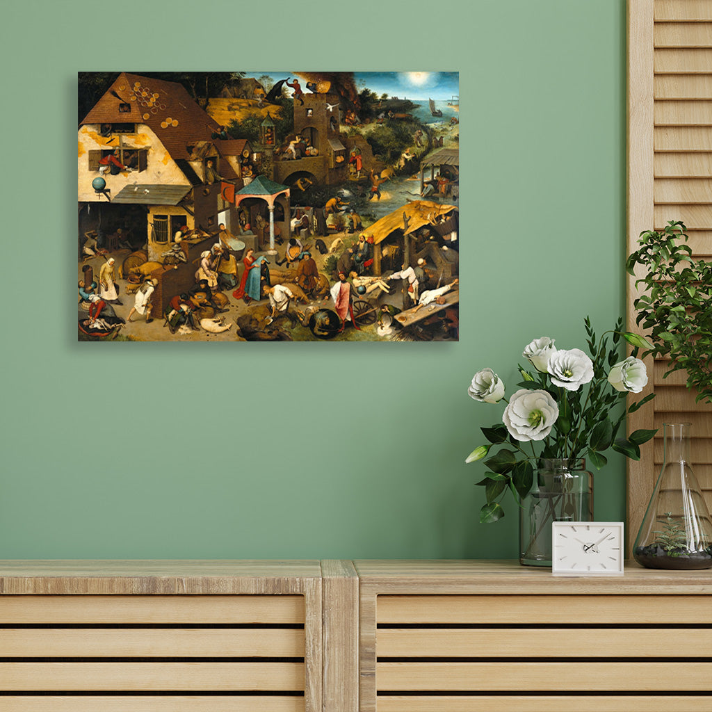 Pieter Bruegel the Elder 3 : 2 Horizontal Premium Wall Art Canvas by MeriDeewar
