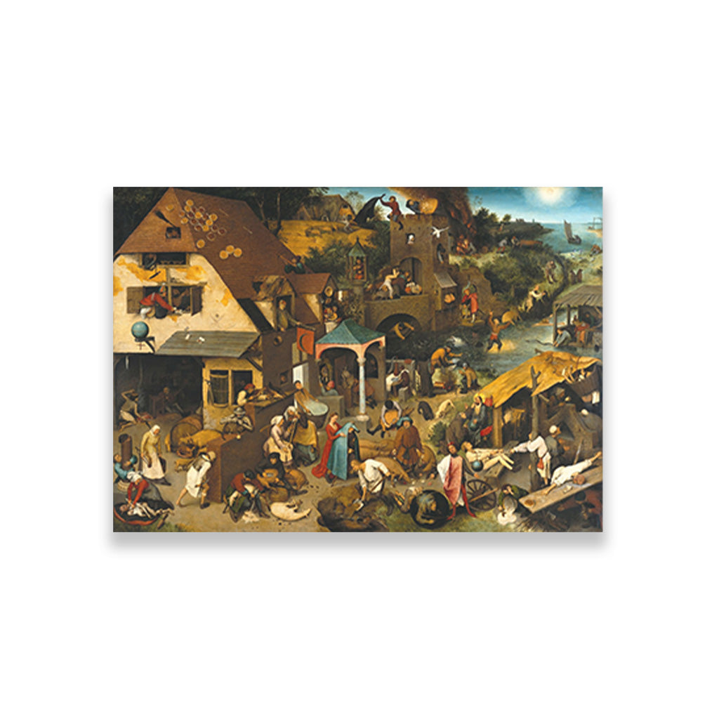Pieter Bruegel the Elder 3 : 2 Horizontal Premium Wall Art Canvas by MeriDeewar