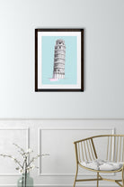 Pisa Tower Illustration Painting - Meri Deewar 3 : 4 Vertical Premium Wall Art Canvas by MeriDeewar