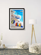Plages De France Art Painting - Meri Deewar 2 : 3 Vertical Premium Wall Art Canvas by MeriDeewar
