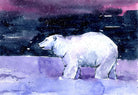 Polar Bear Painting - Meri Deewar 3 : 2 Horizontal Premium Wall Art Canvas by MeriDeewar
