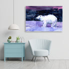 Polar Bear Painting - Meri Deewar 3 : 2 Horizontal Premium Wall Art Canvas by MeriDeewar