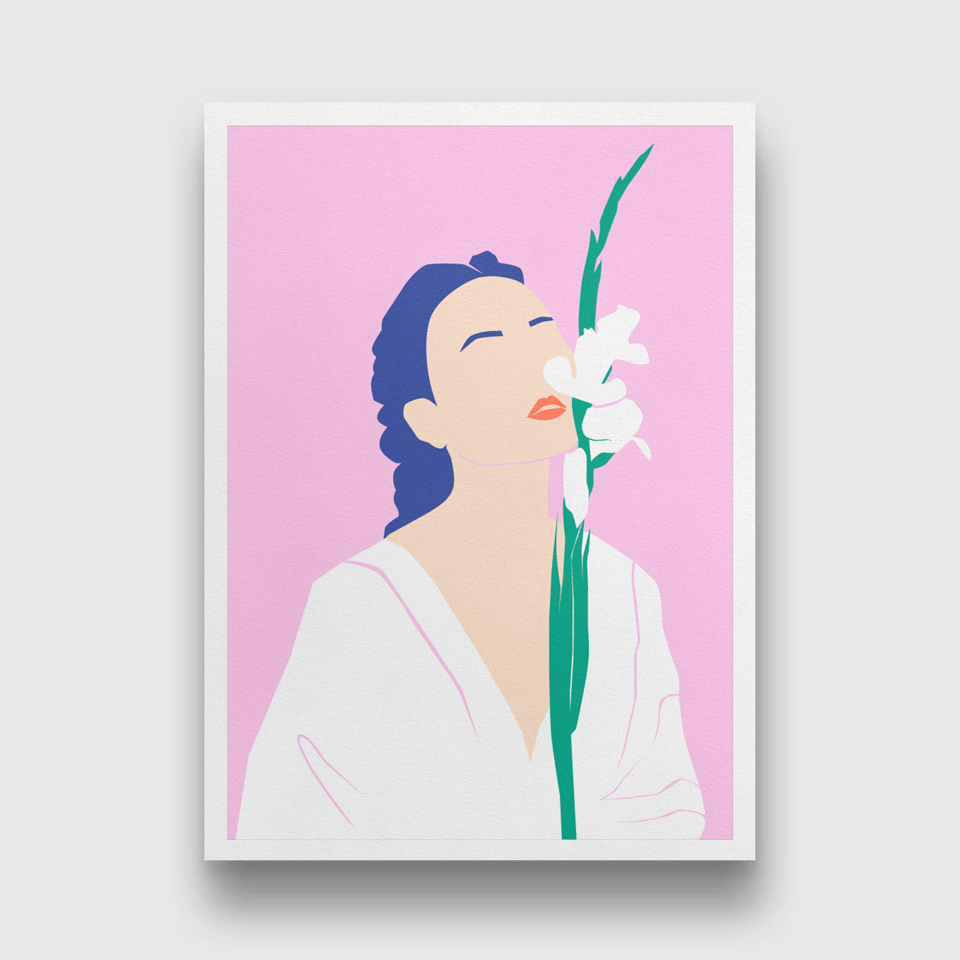 Ponder Painting 3 : 4.2 Vertical Premium Wall Art Canvas by MeriDeewar