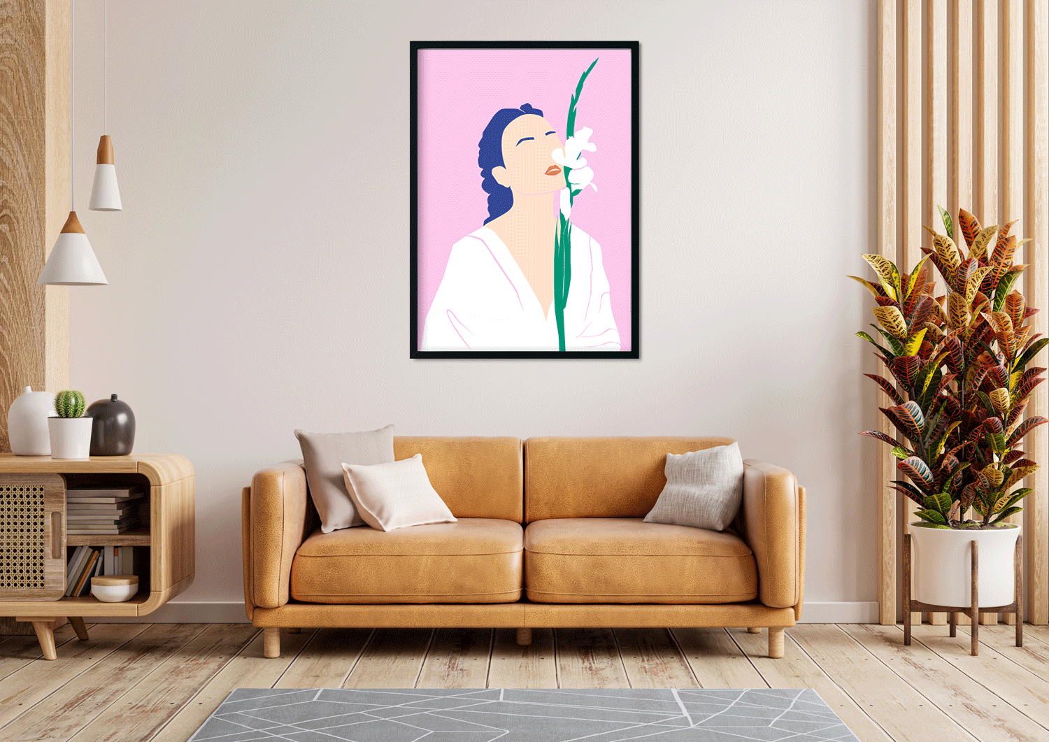 Ponder Painting 3 : 4.2 Vertical Premium Wall Art Canvas by MeriDeewar