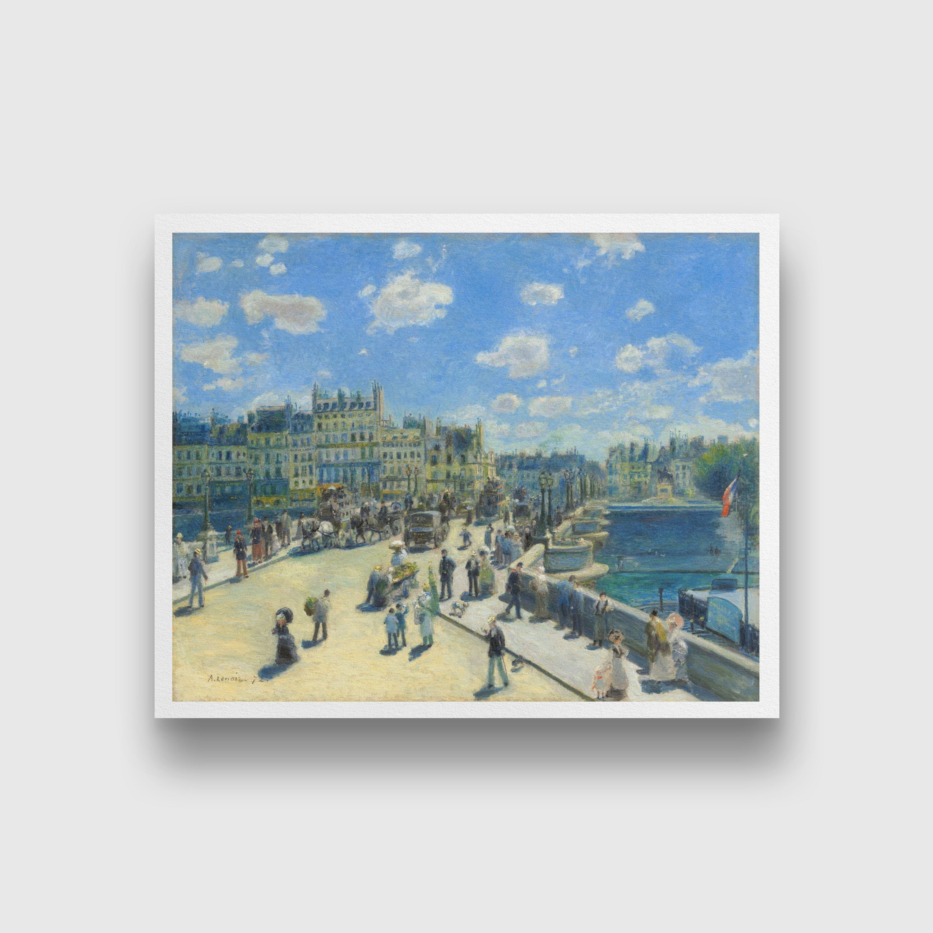 Pont neuf,Paris-Meri Deewar 4 :5 Vertical Premium Wall Art Canvas by MeriDeewar