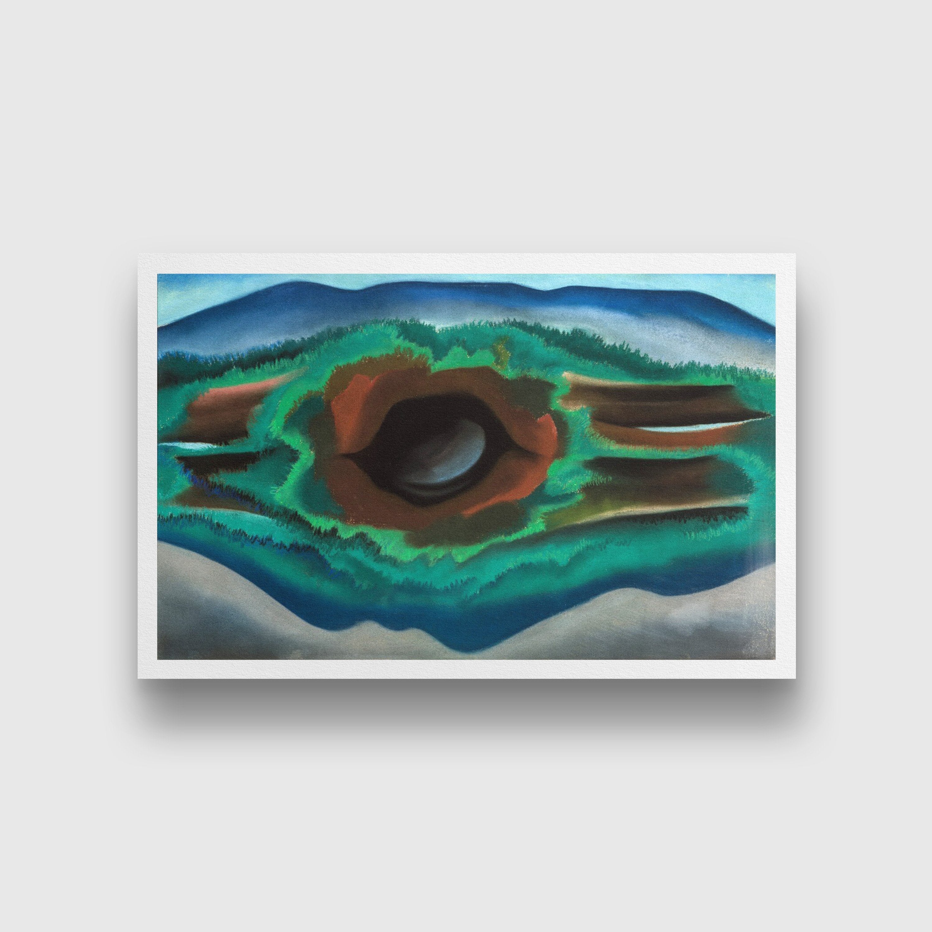 Pool in the woods Painting - Meri Deewar 3 : 2 Horizontal Premium Wall Art Canvas by MeriDeewar