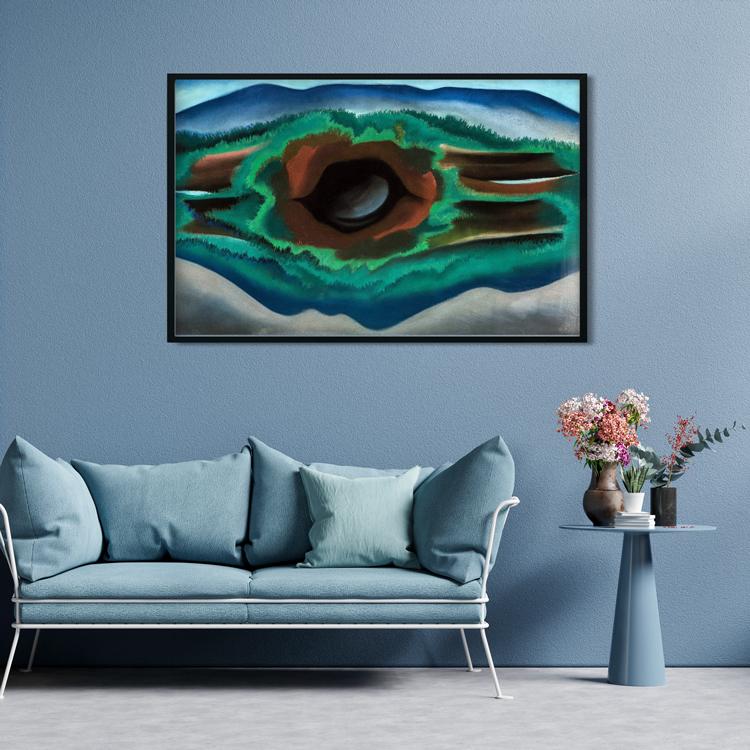 Pool in the woods Painting - Meri Deewar 3 : 2 Horizontal Premium Wall Art Canvas by MeriDeewar