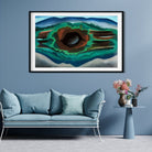 Pool in the woods Painting - Meri Deewar 3 : 2 Horizontal Premium Wall Art Canvas by MeriDeewar