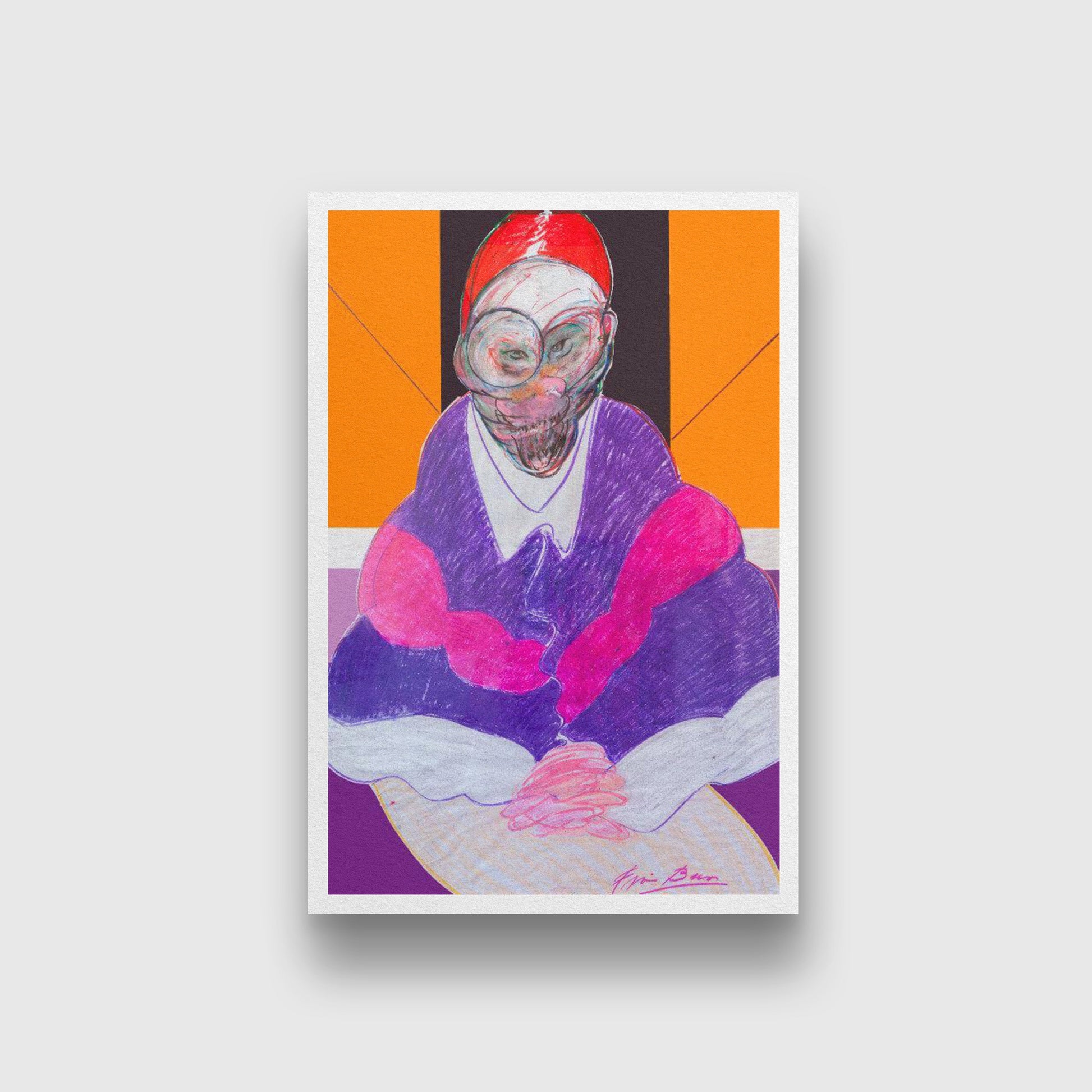 Pope Painting - Meri Deewar 2 : 3 Vertical Premium Wall Art Canvas by MeriDeewar