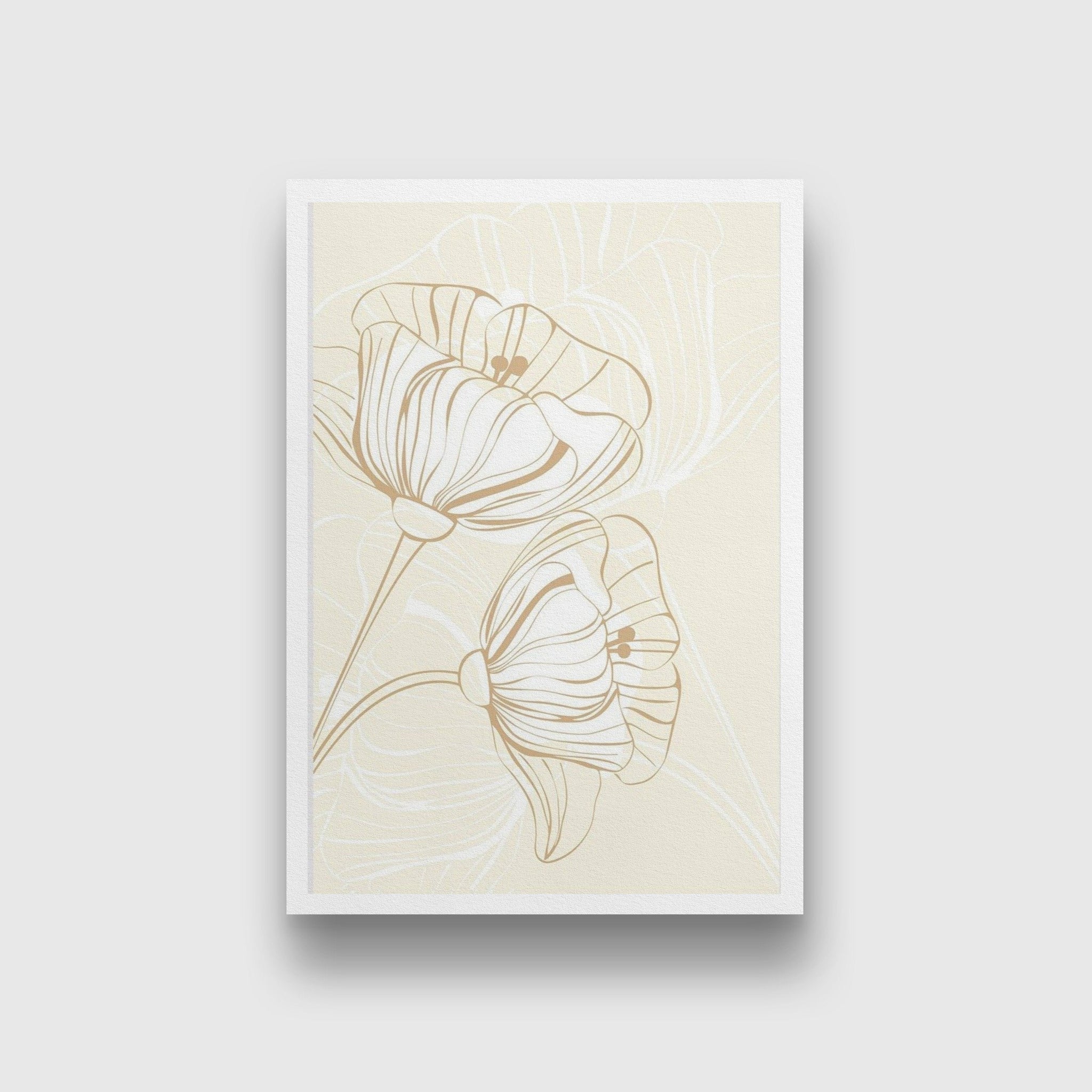 Poppy Flowers Wall Art 2 Painting - Meri Deewar 2 : 3 Vertical Premium Wall Art Canvas by MeriDeewar