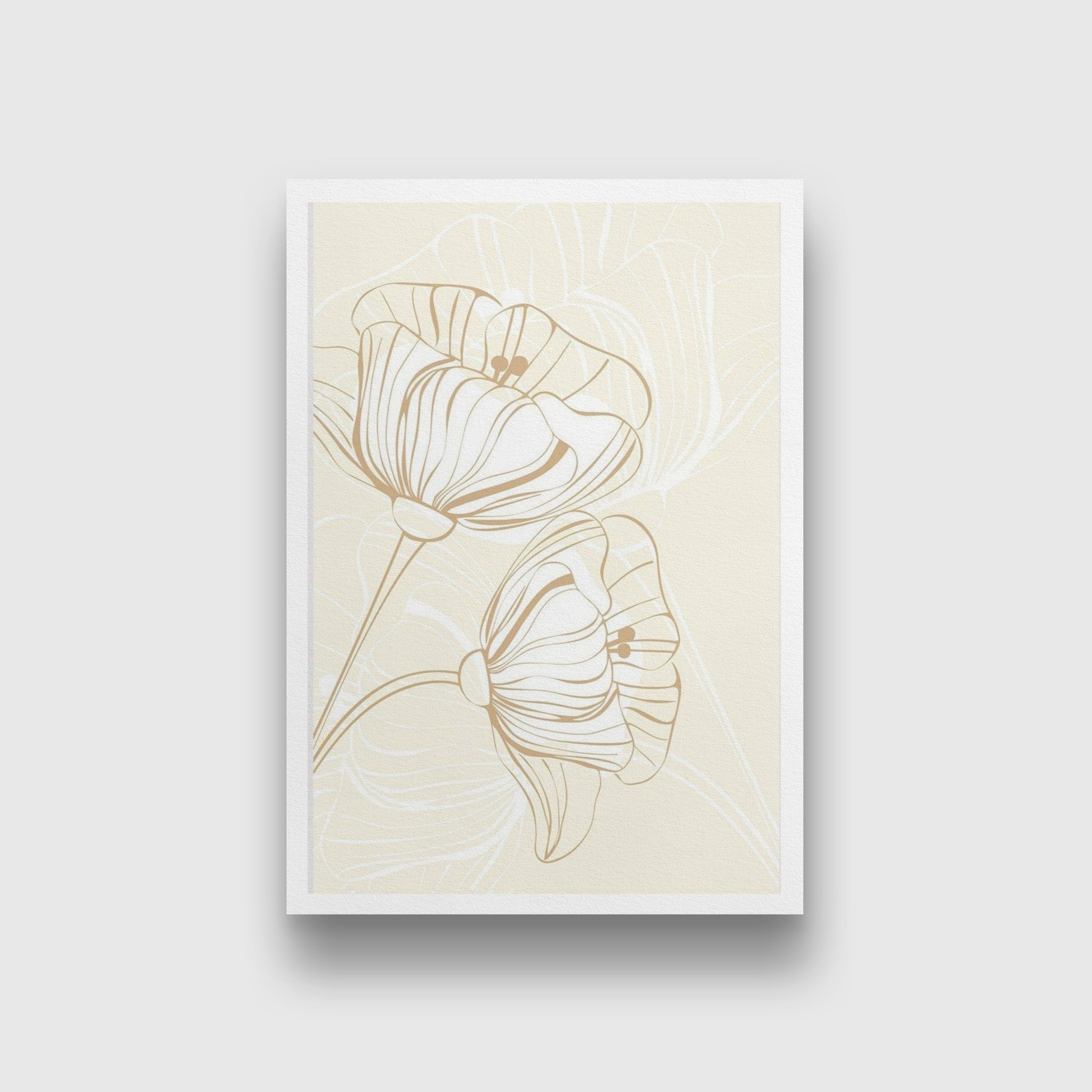 Poppy Flowers Wall Art 2 Painting - Meri Deewar 2 : 3 Vertical Premium Wall Art Canvas by MeriDeewar