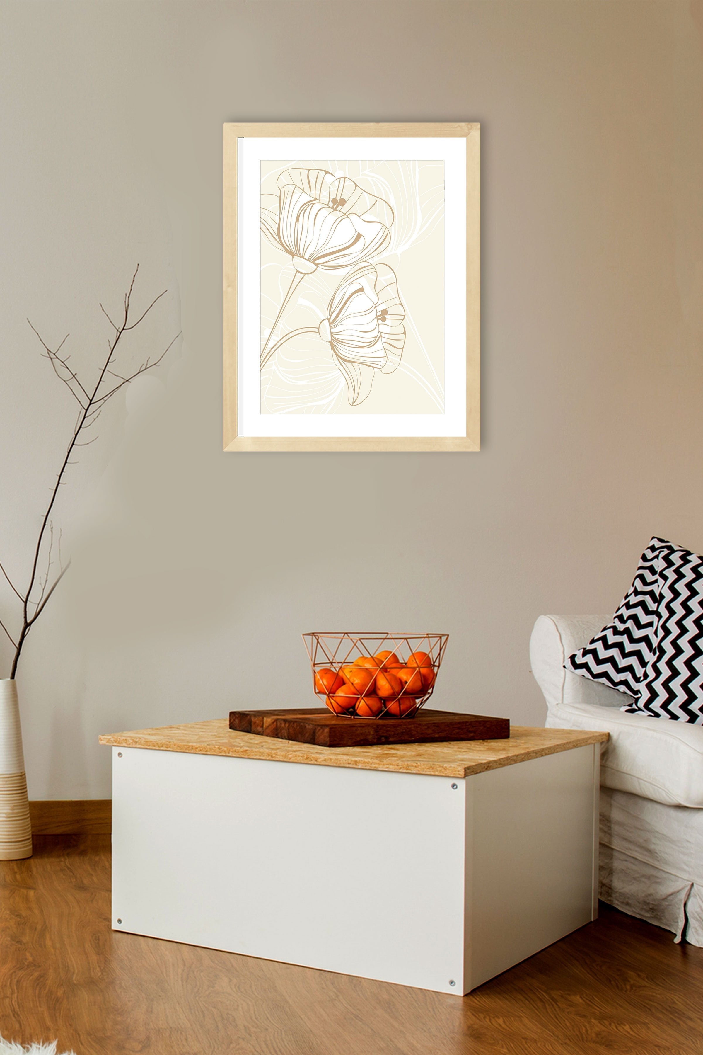 Poppy Flowers Wall Art 2 Painting - Meri Deewar 2 : 3 Vertical Premium Wall Art Canvas by MeriDeewar