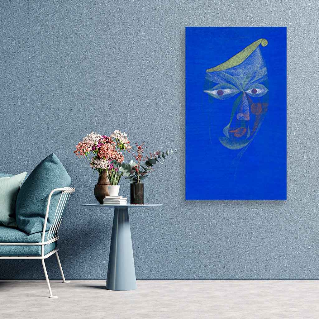 Portrait of an Oriental painting - Meri Deewar 1 : 2 Vertical Premium Wall Art Canvas by MeriDeewar