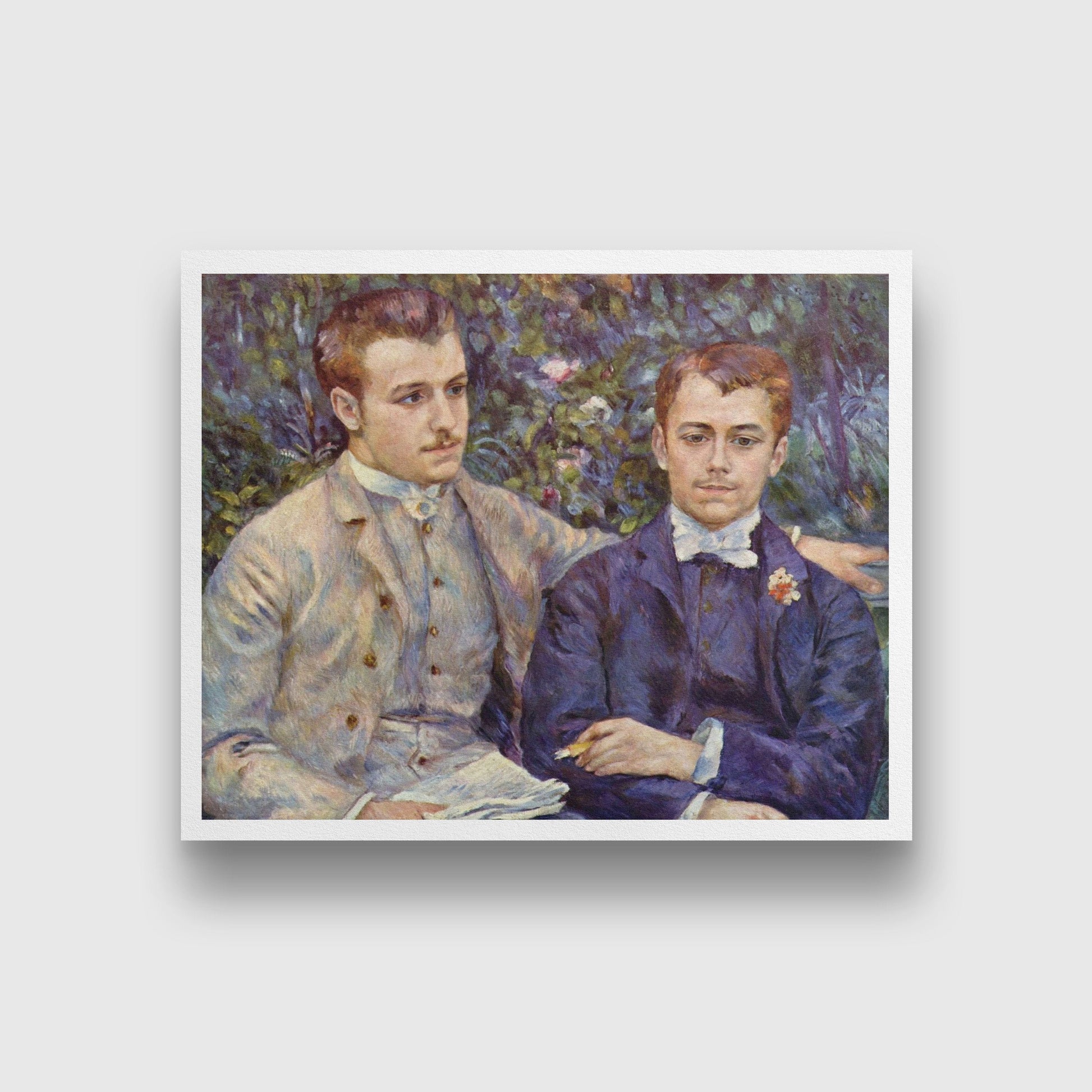 Portrait of Charles and Georges Durand Ruel Painting - Meri Deewar 5 : 4 Horizontal Premium Wall Art Canvas by MeriDeewar