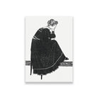 Portrait of Coba Stolk-Schmidt sitting on a chair Reijer Stolk Painting - Meri Deewar 3 : 4.2 Vertical Premium Wall Art Canvas by MeriDeewar