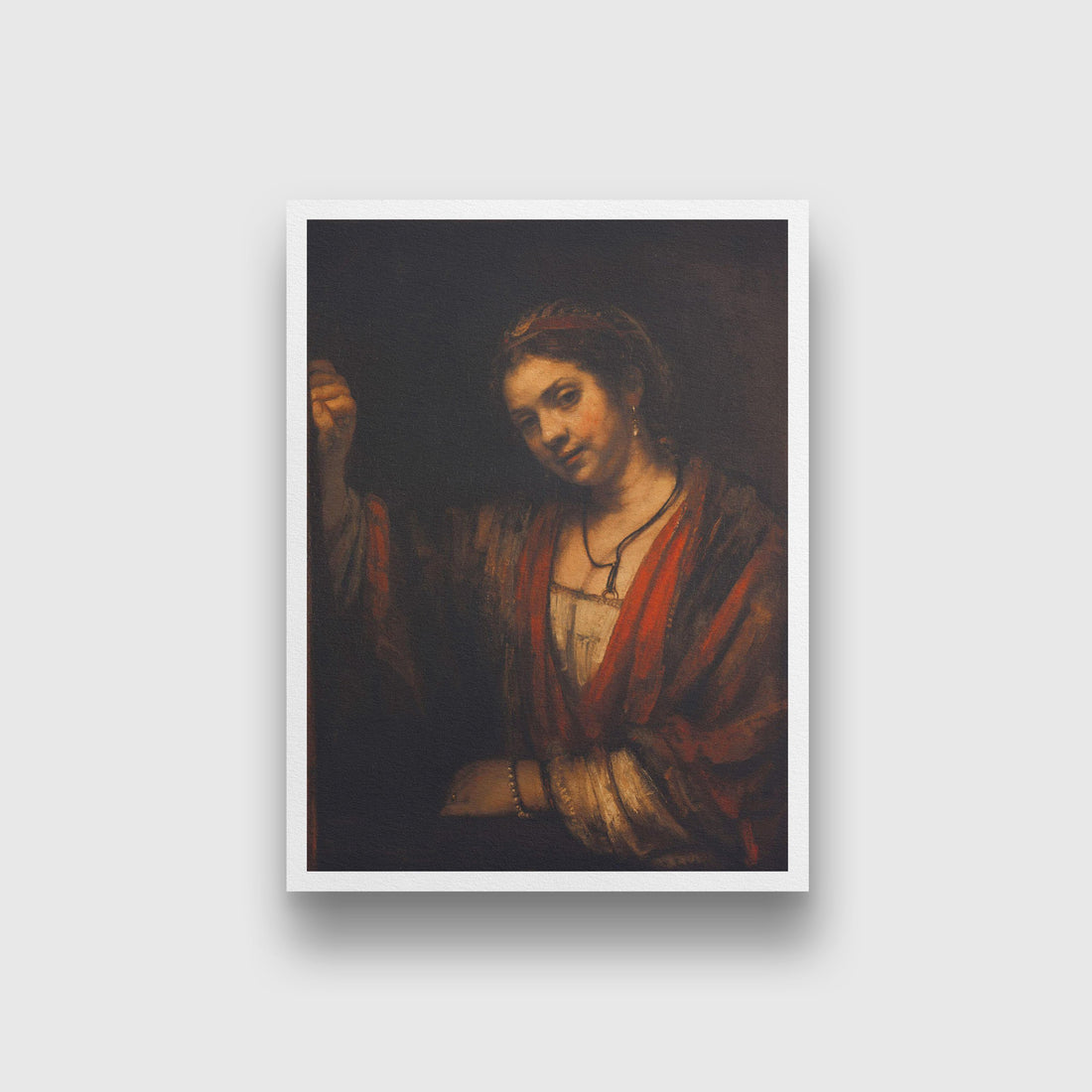 Portrait of Hendrickje Stoffels Painting - Meri Deewar 3 : 4 Vertical Premium Wall Art Canvas by MeriDeewar