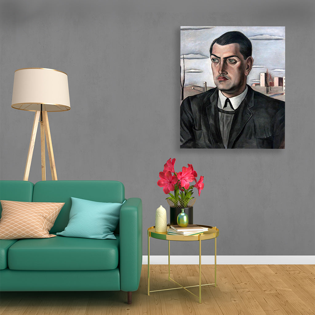 Portrait of Luis Bunuel Painting - Meri Deewar 5 : 6 Vertical Premium Wall Art Canvas by MeriDeewar