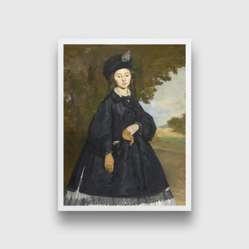 Portrait of Madame Brunet Painting - Meri Deewar 3 : 4 Vertical Premium Wall Art Canvas by MeriDeewar