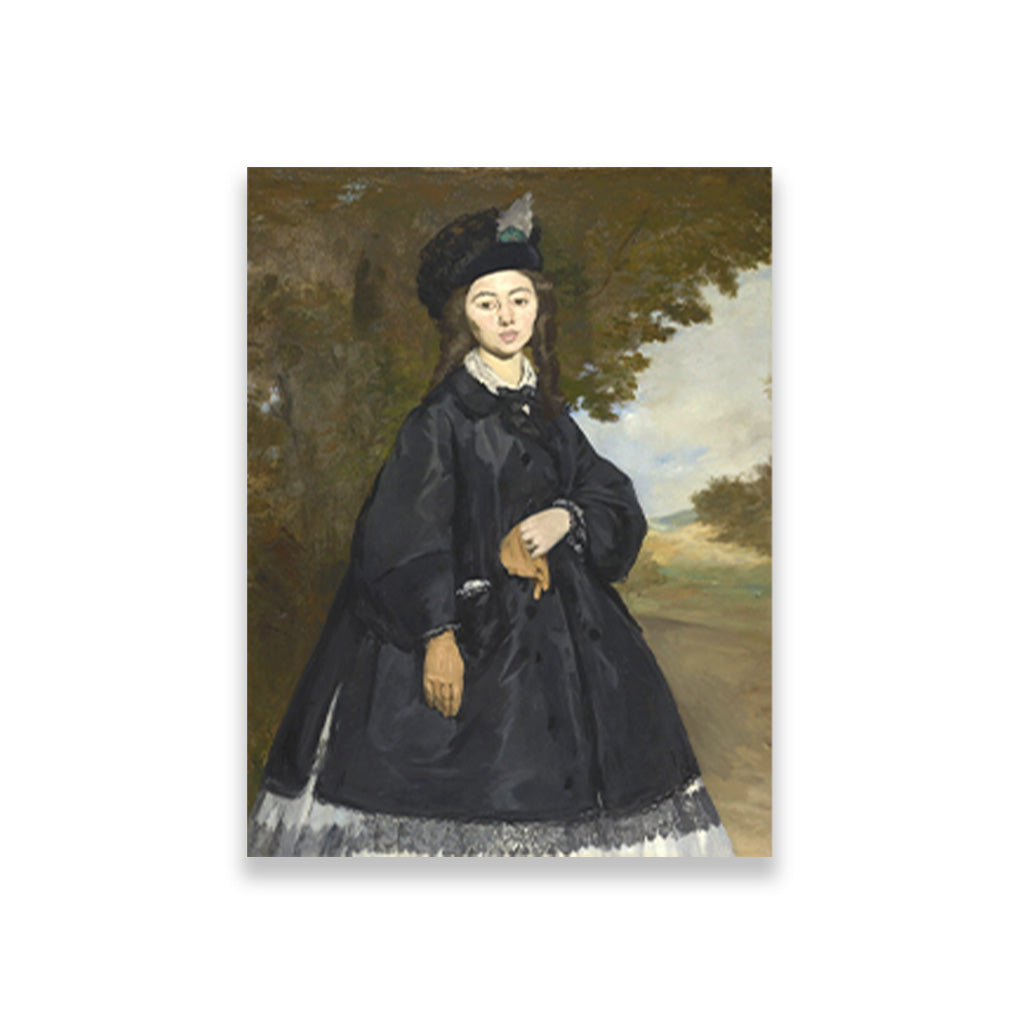 Portrait of Madame Brunet Painting - Meri Deewar 3 : 4 Vertical Premium Wall Art Canvas by MeriDeewar