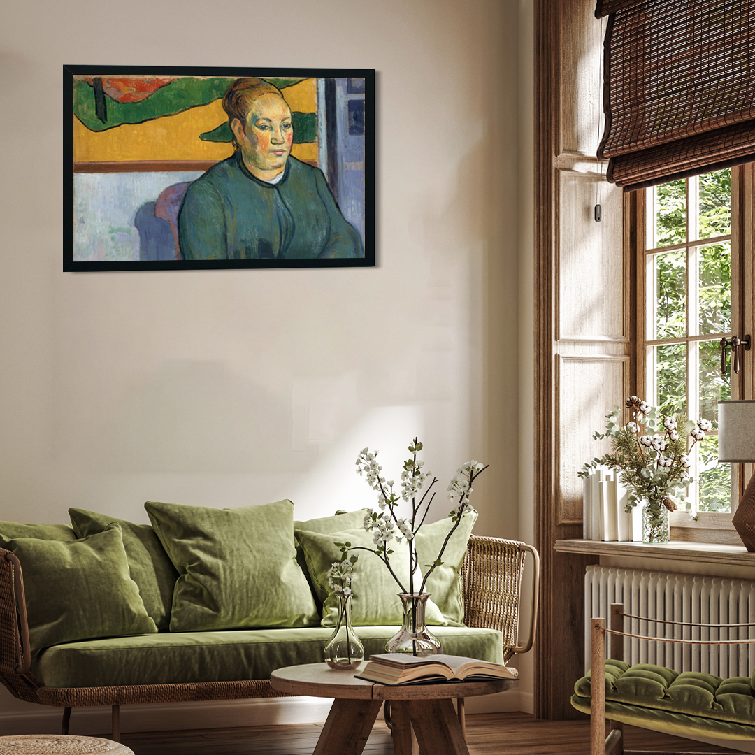Portrait of Madame Roulin Painting 4 : 3 Horizontal Premium Wall Art Canvas by MeriDeewar