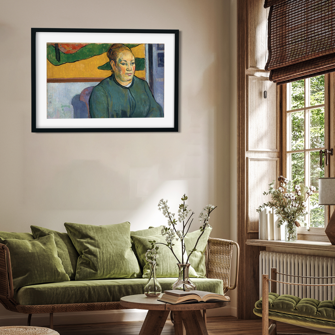Portrait of Madame Roulin Painting 4 : 3 Horizontal Premium Wall Art Canvas by MeriDeewar