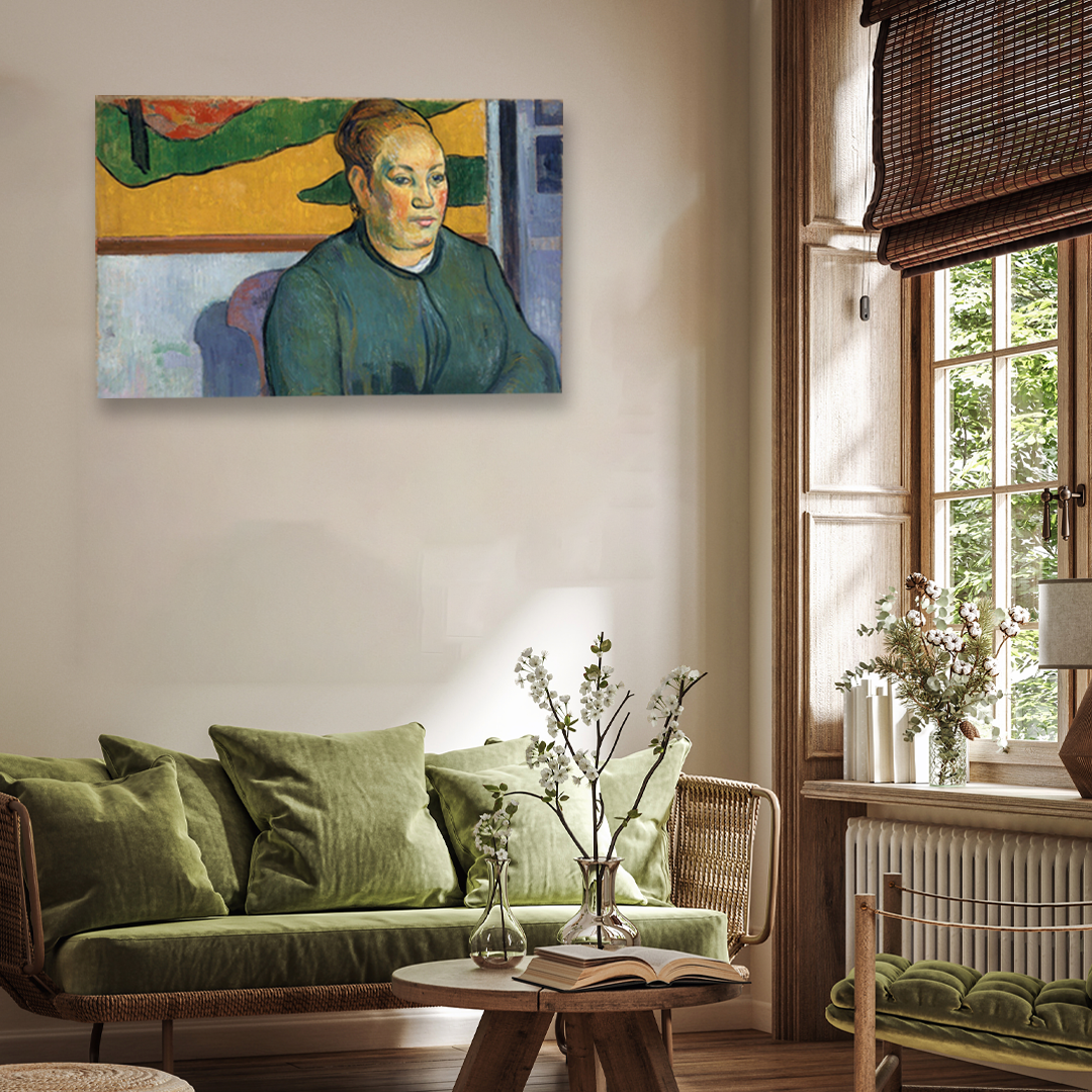 Portrait of Madame Roulin Painting 4 : 3 Horizontal Premium Wall Art Canvas by MeriDeewar