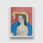 Portrait of the Artist’s Mother Painting - Meri Deewar 3 : 4 Vertical Premium Wall Art Canvas by MeriDeewar