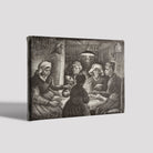 Potato Eaters, By Van Gogh Painting - Meri Deewar 5 : 4 Horizontal Premium Wall Art Canvas by MeriDeewar