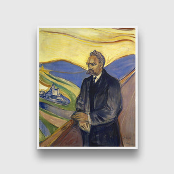 Potrait of Friedrich Nietzsche Painting - Meri Deewar 4 :5 Vertical Premium Wall Art Canvas by MeriDeewar