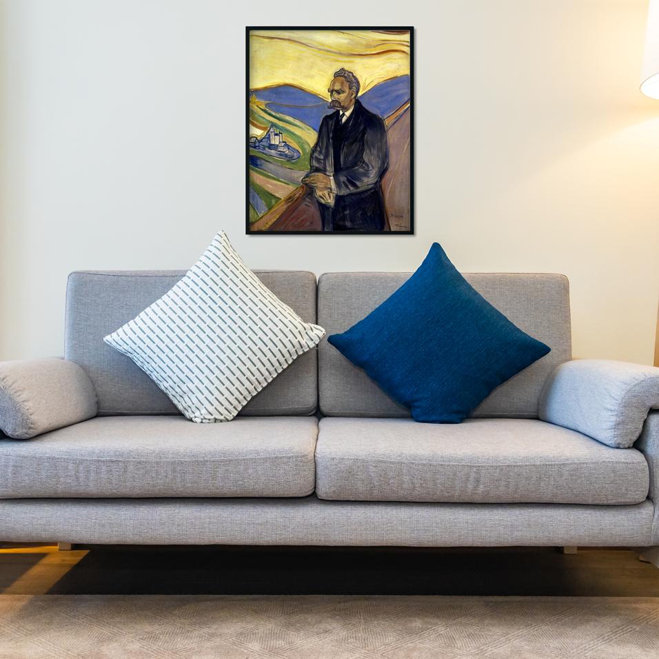 Potrait of Friedrich Nietzsche Painting - Meri Deewar 4 :5 Vertical Premium Wall Art Canvas by MeriDeewar