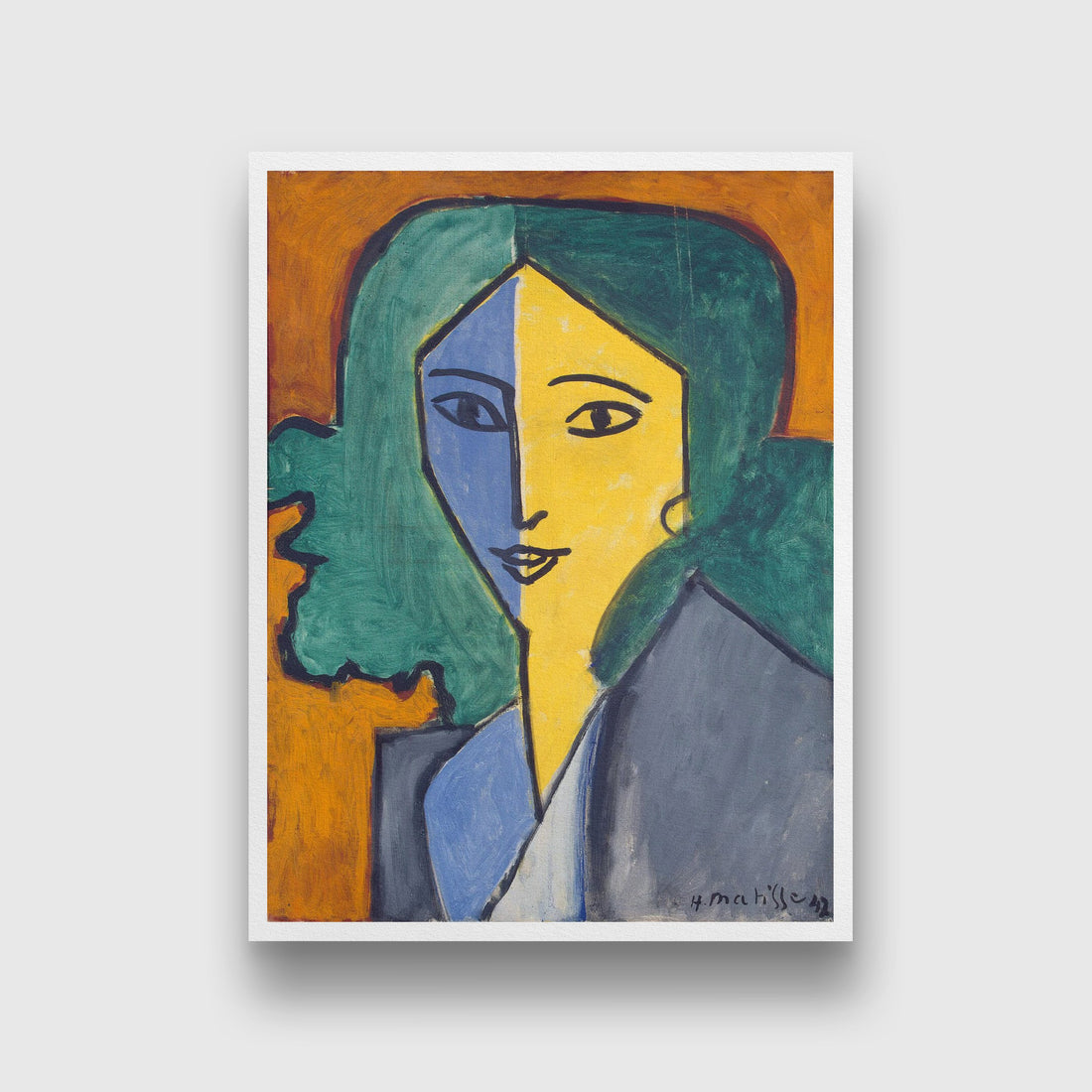 potrait of lydia Painting - Meri Deewar 3 : 4 Vertical Premium Wall Art Canvas by MeriDeewar