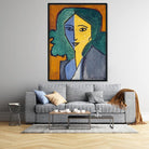 potrait of lydia Painting - Meri Deewar 3 : 4 Vertical Premium Wall Art Canvas by MeriDeewar