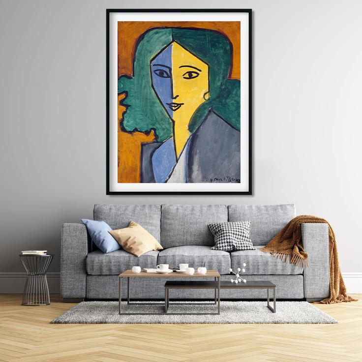 potrait of lydia Painting - Meri Deewar 3 : 4 Vertical Premium Wall Art Canvas by MeriDeewar