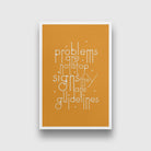 Problems Are Not Art Painting - Meri Deewar 2 : 3 Vertical Premium Wall Art Canvas by MeriDeewar