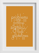 Problems Are Not Art Painting - Meri Deewar 2 : 3 Vertical Premium Wall Art Canvas by MeriDeewar