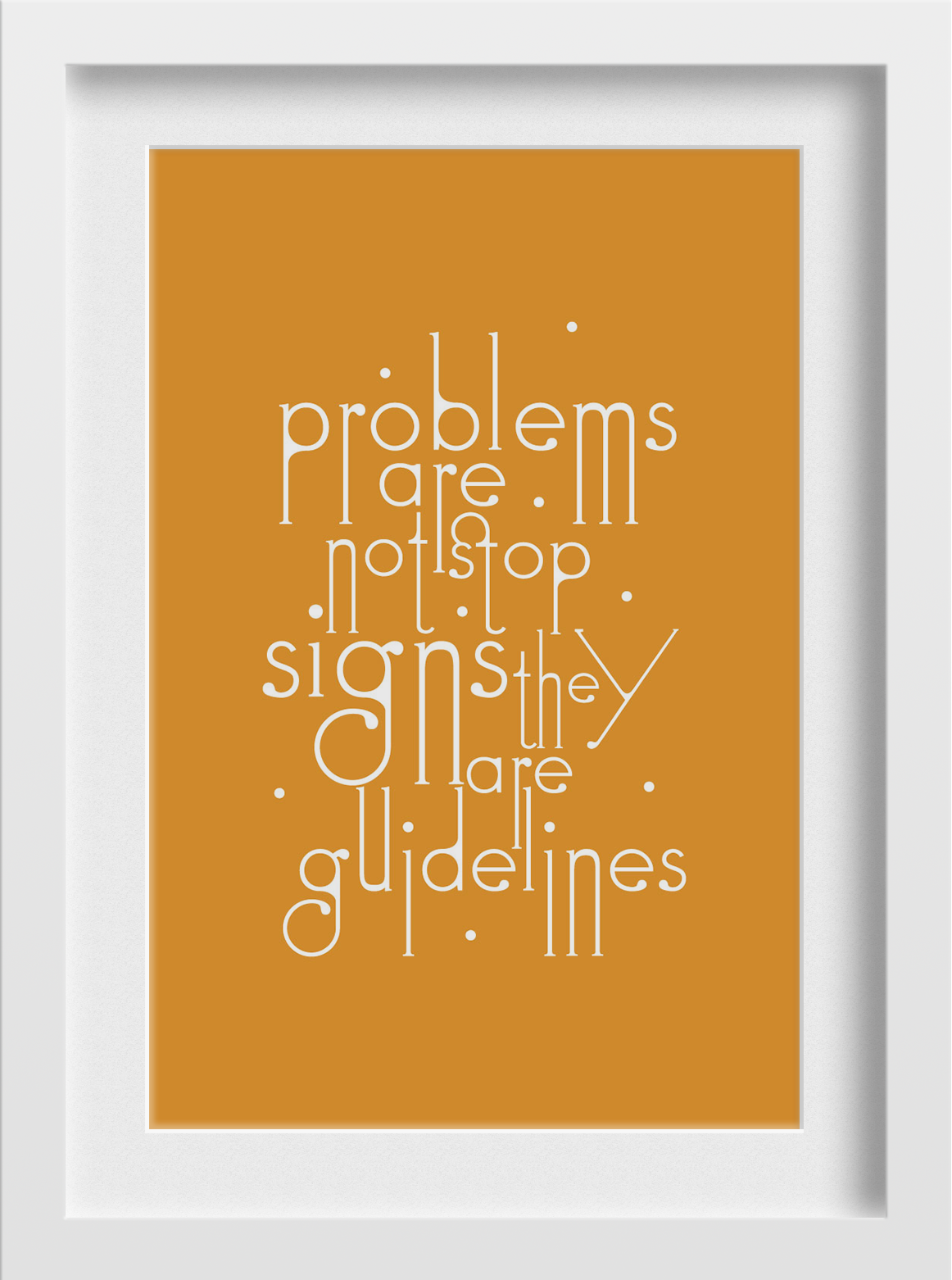 Problems Are Not Art Painting - Meri Deewar 2 : 3 Vertical Premium Wall Art Canvas by MeriDeewar