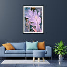 purple leaves Painting - Meri Deewar 3 : 4.2 Vertical Premium Wall Art Canvas by MeriDeewar